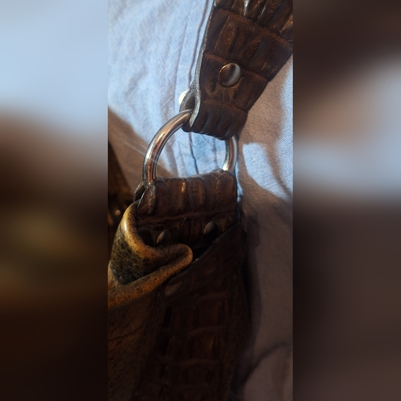 🐂Vintage CRYSTAL PISTOL unique, distressed leather over-the- shoulder purse - Picture 9 of 16